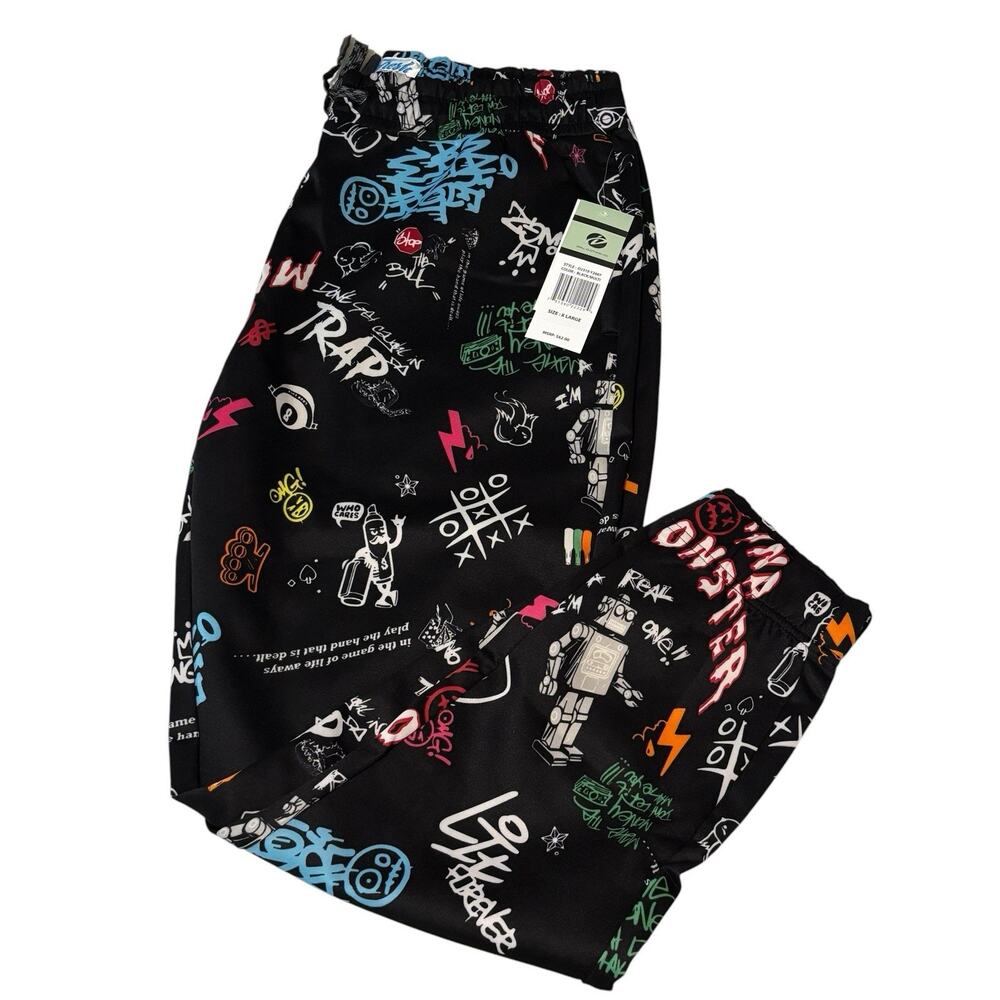 Fresh Prints of Bel-Air Unisex Graphic Jogger Sweatpants Size Large NWT